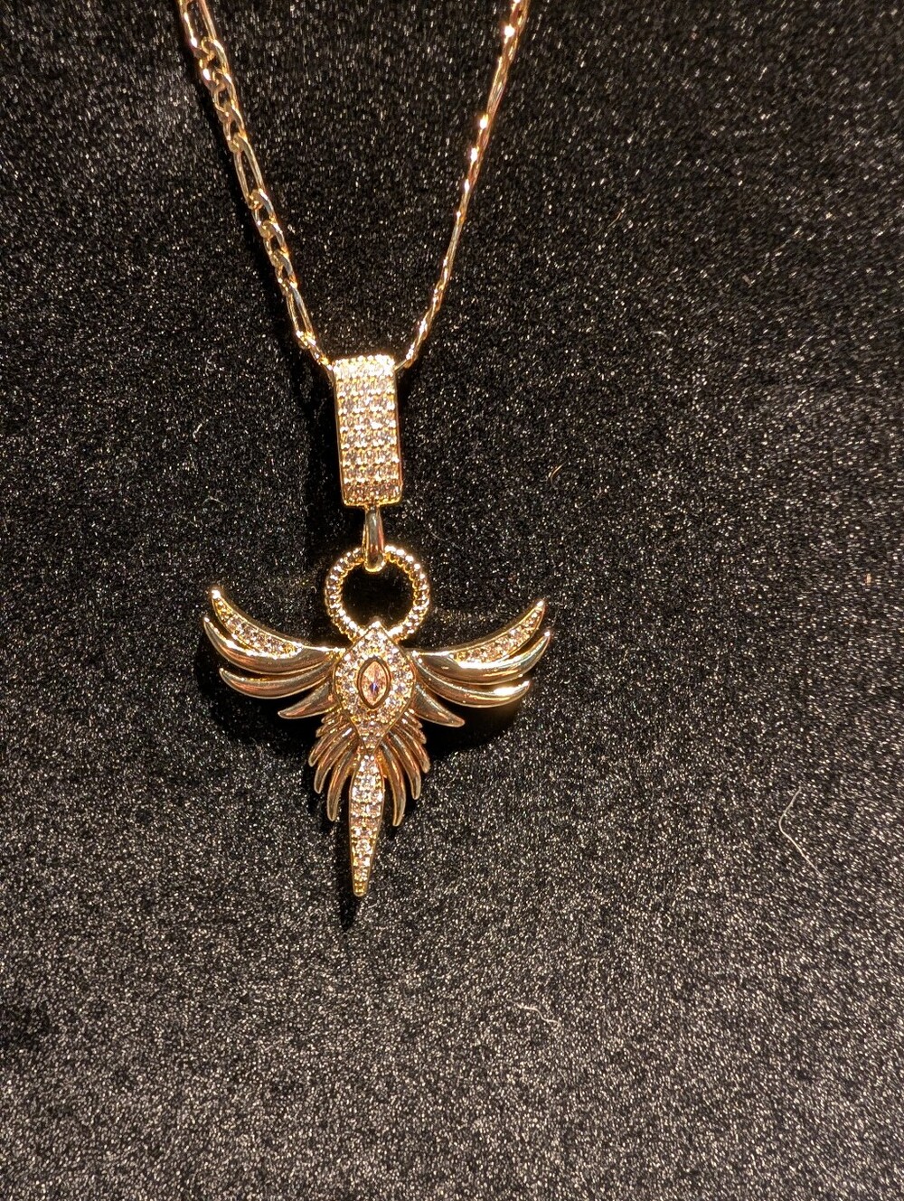 18k Gold-filled Winged Pendant Necklace - Women Jewelry
